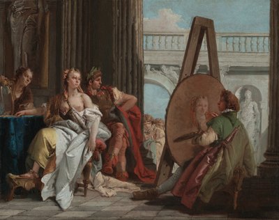 Alexander der Große und Campaspe im Atelier von Apelles von Giovanni Battista Tiepolo